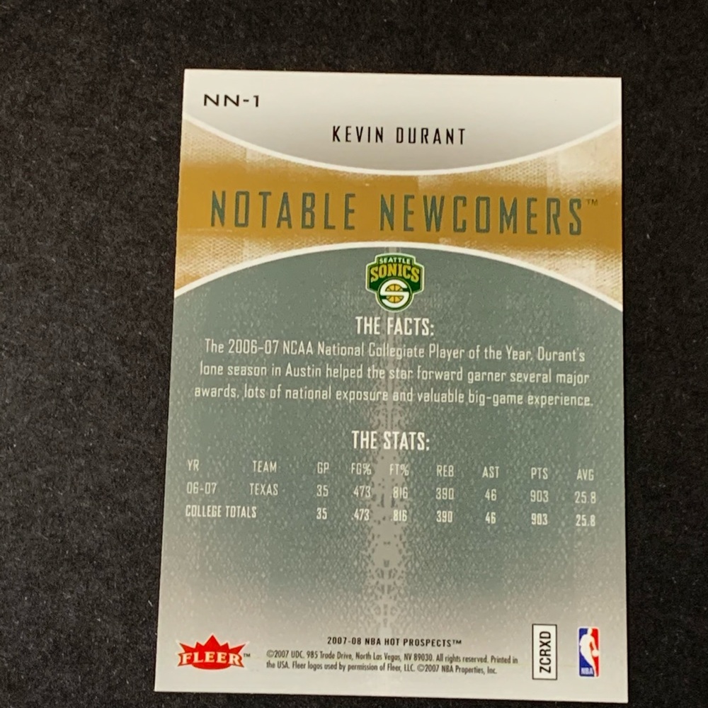 SOLD!! Keven Durant, Hot Prospects - Picture 4 of 4